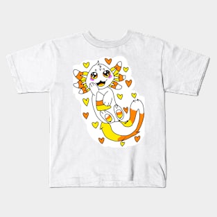 Candycorn axolotl Kids T-Shirt